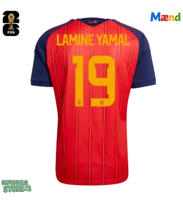 Spanien Lamine Yamal #19 Replika Hjemmebanetrøje VM 2026 Kortærmet